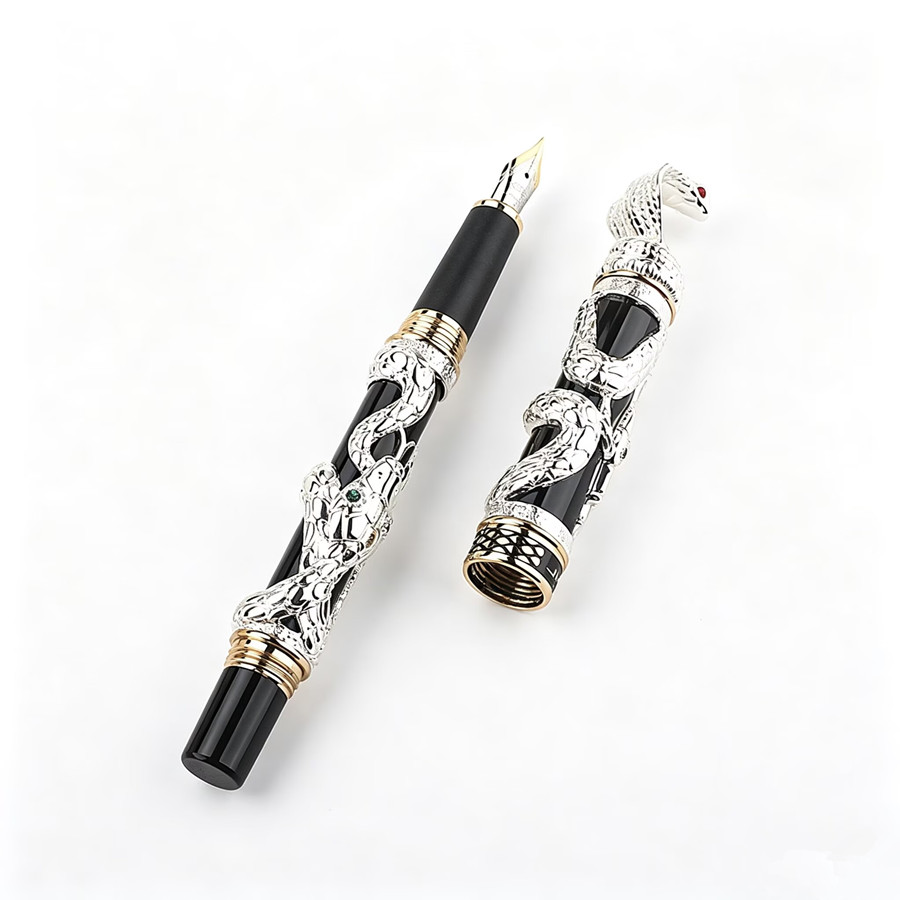 Vintage Collectible Pens - Jinhao Luxe 3D Snake Embossed Vulpen