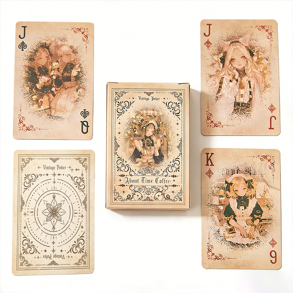 Vintage Collectible Playing Cards - Vintage sprookjesmeisje speelkaarten 55 stuks, verzamelbaar