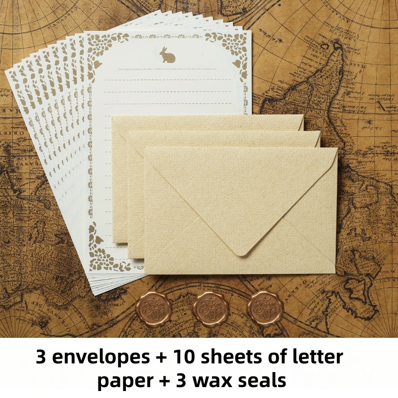 Vintage Collectible Stamps - 16 STKS Vintage linnen enveloppen Luxe