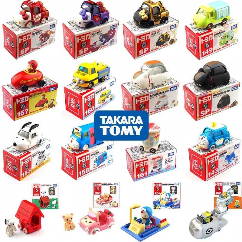 Vintage Collectible Model Cars - Tomica Dream Cartoon Simulatie Autoserie Snoopy