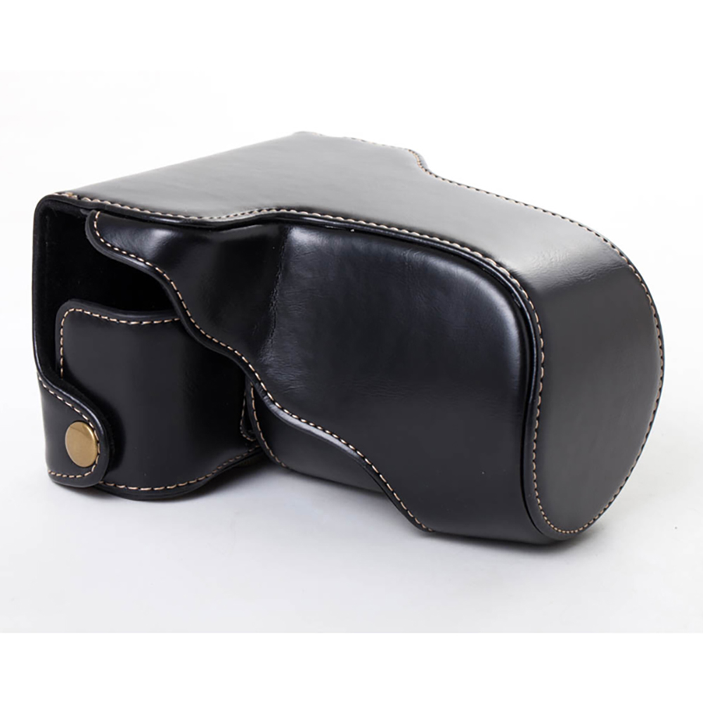 Camera Leather Case - PU lederen cameratas case lenszakje cover