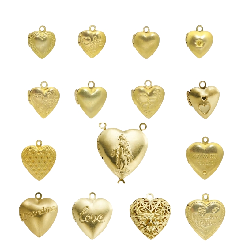 Vintage Jewelry Collection - BoYuTe (50 stuks/partij) Metaal Messing Hartvormige