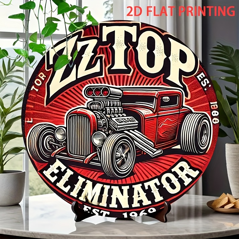 Vintage Collectible Signs - 2D plat, 1pc ZZ Top Eliminator
