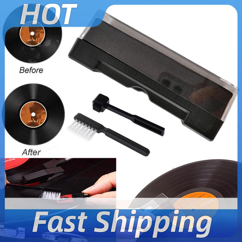 Vinyl Record Cleaner - 3-delige vinylplatenreinigingsset, reinigingsborstel voor platen, platenreiniger,