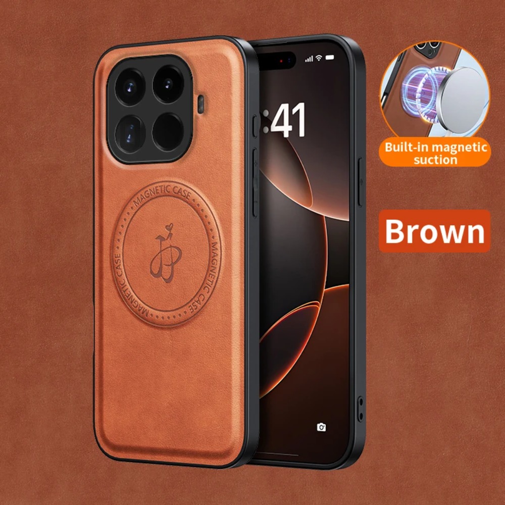 Camera Leather Case - PU Lederen Magnetische Hoes voor Xiaomi