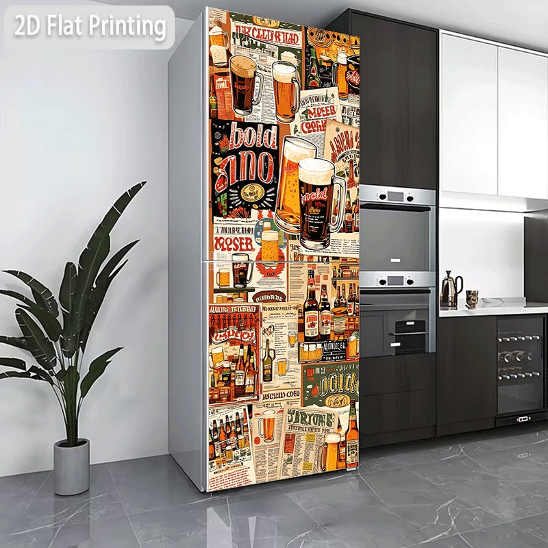 Vintage Collectible Posters - Koelkaststicker Koelkast Vaatwassersticker Vintage Bierposter Collectie