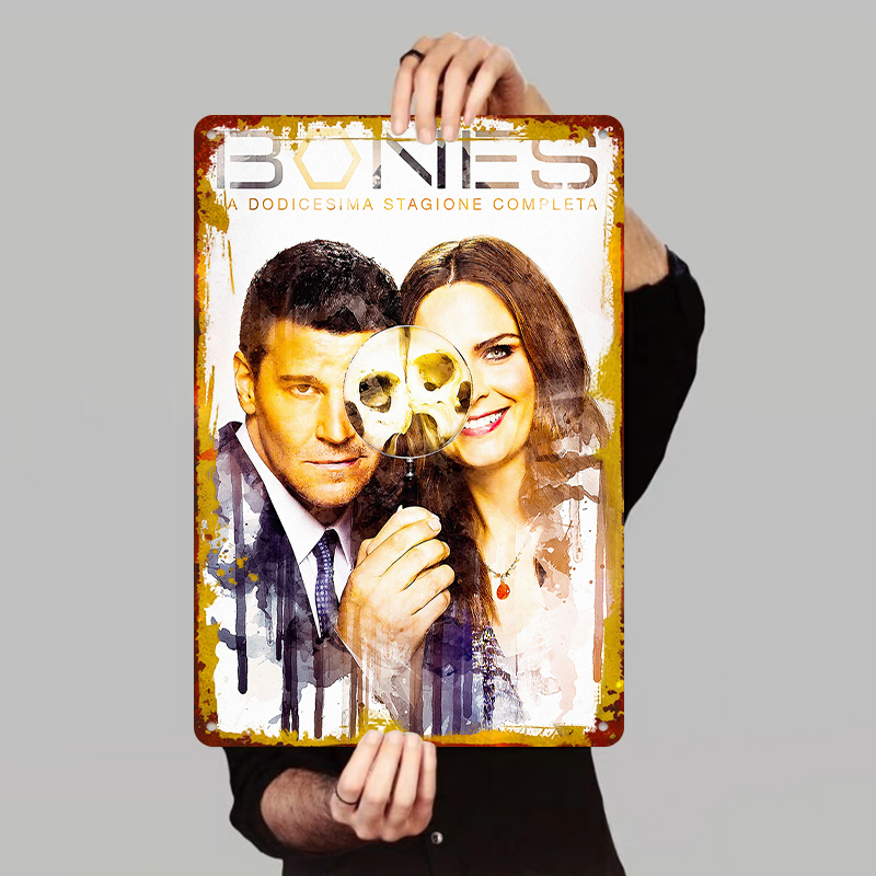 Vintage Collectible Tins - Bones Seizoen 12 Poster Metalen Tin