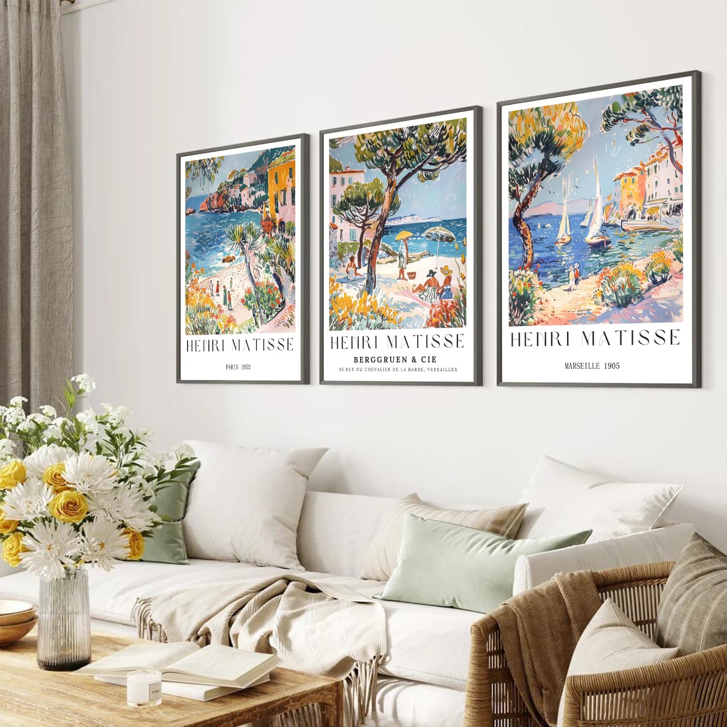 Vintage Collectible Posters - 3 stuks/set vintage strandreis wanddecoratie collectie