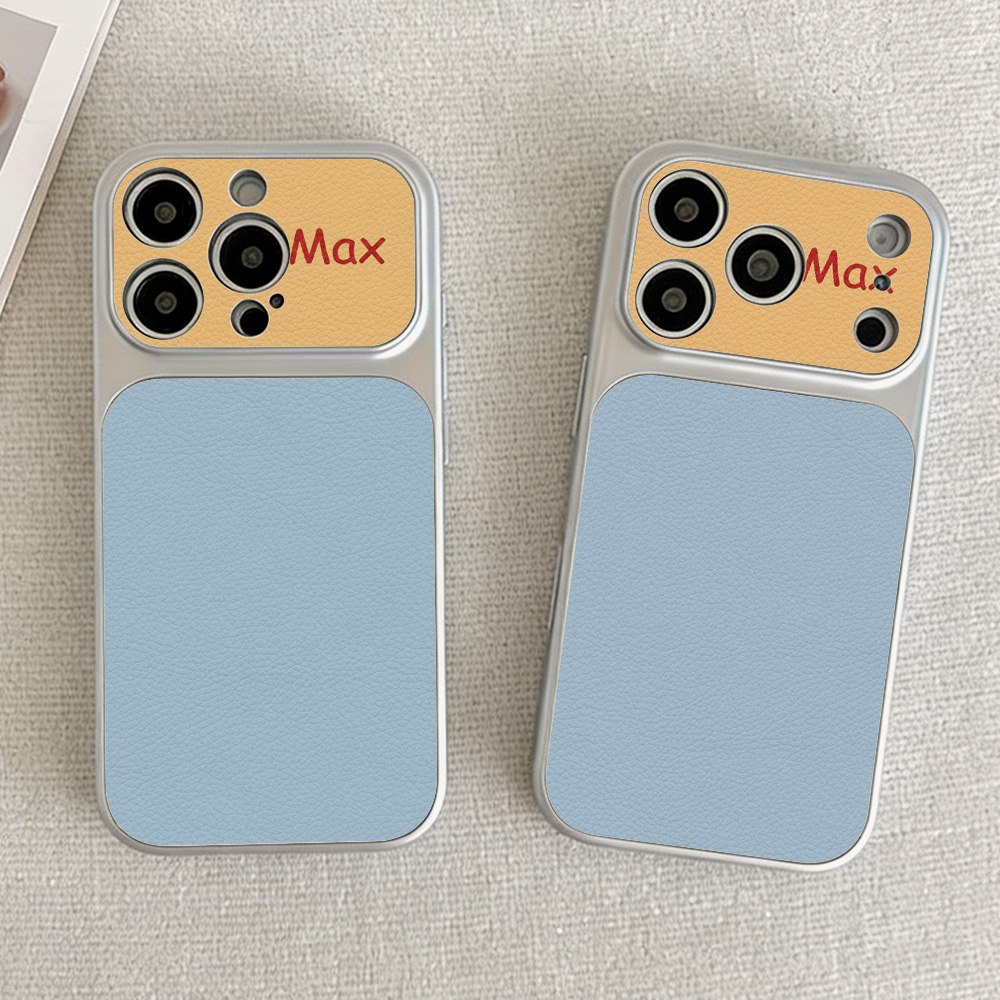 Camera Leather Case - Dopamine Hit Kleur Matte Telefoonhoesje voor