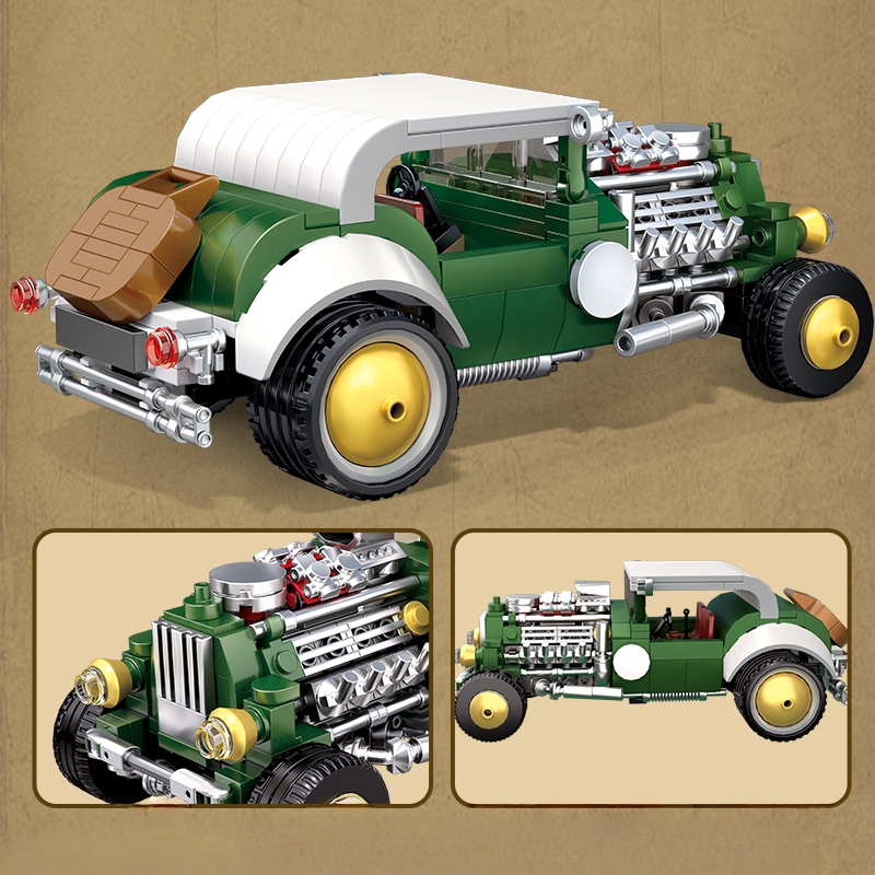 Retro vintage auto bouwstenens - Vintage Collectible Model Cars recensie en prijs
