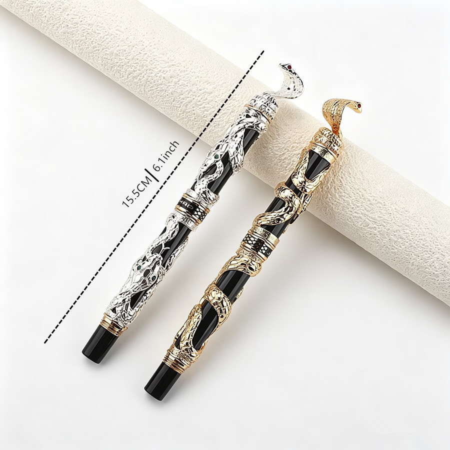 Jinhao Luxe 3D Snake Embossed  - Vintage Collectible Pens recensie en prijs