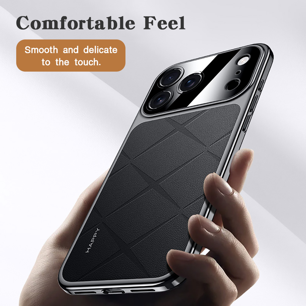 Frame Lederen Plating Voor iPh - Camera Leather Case recensie en prijs