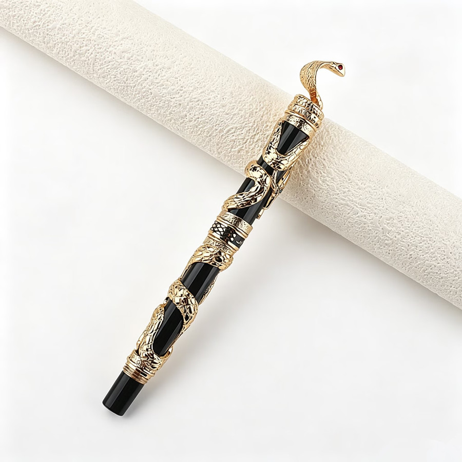 Jinhao Luxe vulpen met slangen - Vintage Collectible Pens recensie en prijs