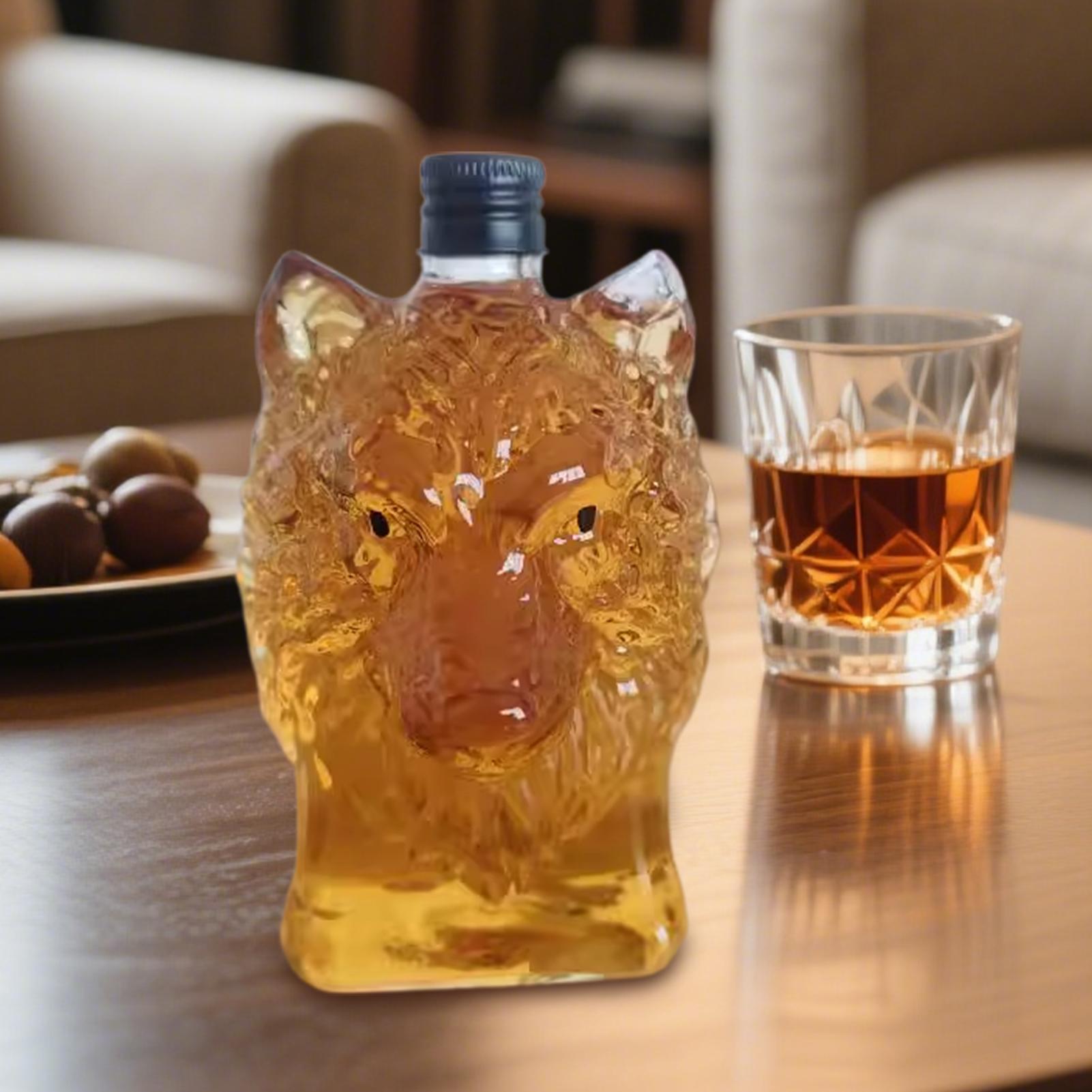 Whiskeyfles Wolfvormige wijnbe - Vintage Collectible Bottles recensie en prijs