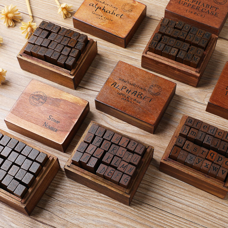 28 stuks/doos Alphabet Stempel - Vintage Collectible Stamps recensie en prijs