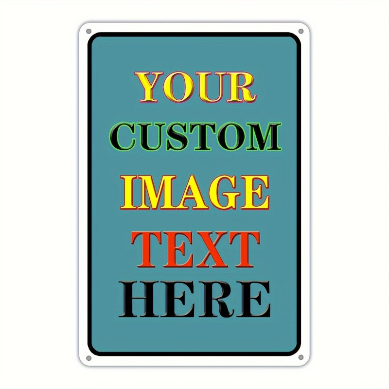 Aangepaste foto rechthoekige i - Vintage Collectible Signs recensie en prijs