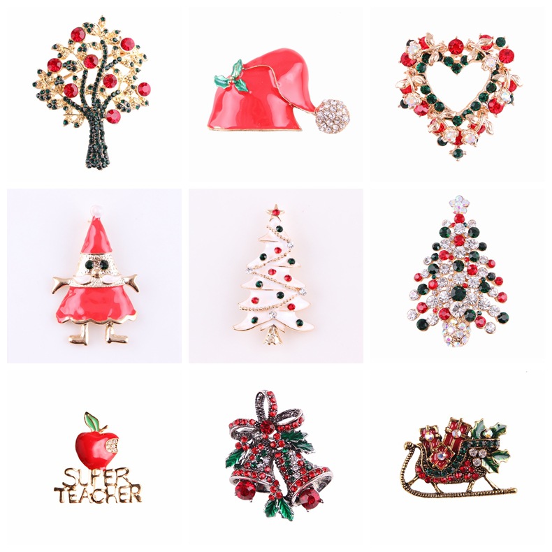 Vintage strass kerstbroche col - Vintage Collectible Pins recensie en prijs