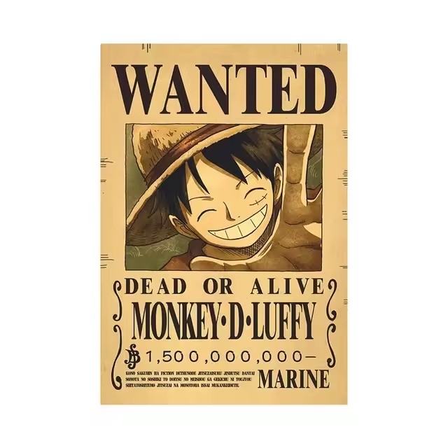 Anime One Piece Bounty Wanted  - Vintage Collectible Posters recensie en prijs