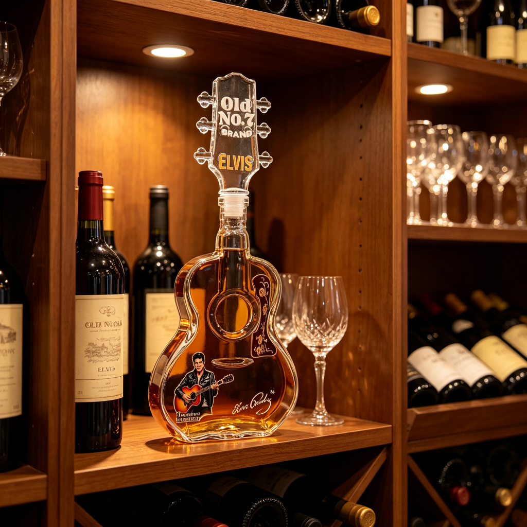 Elvis Gitaar Whiskey Decanter  - Vintage Collectible Bottles recensie en prijs