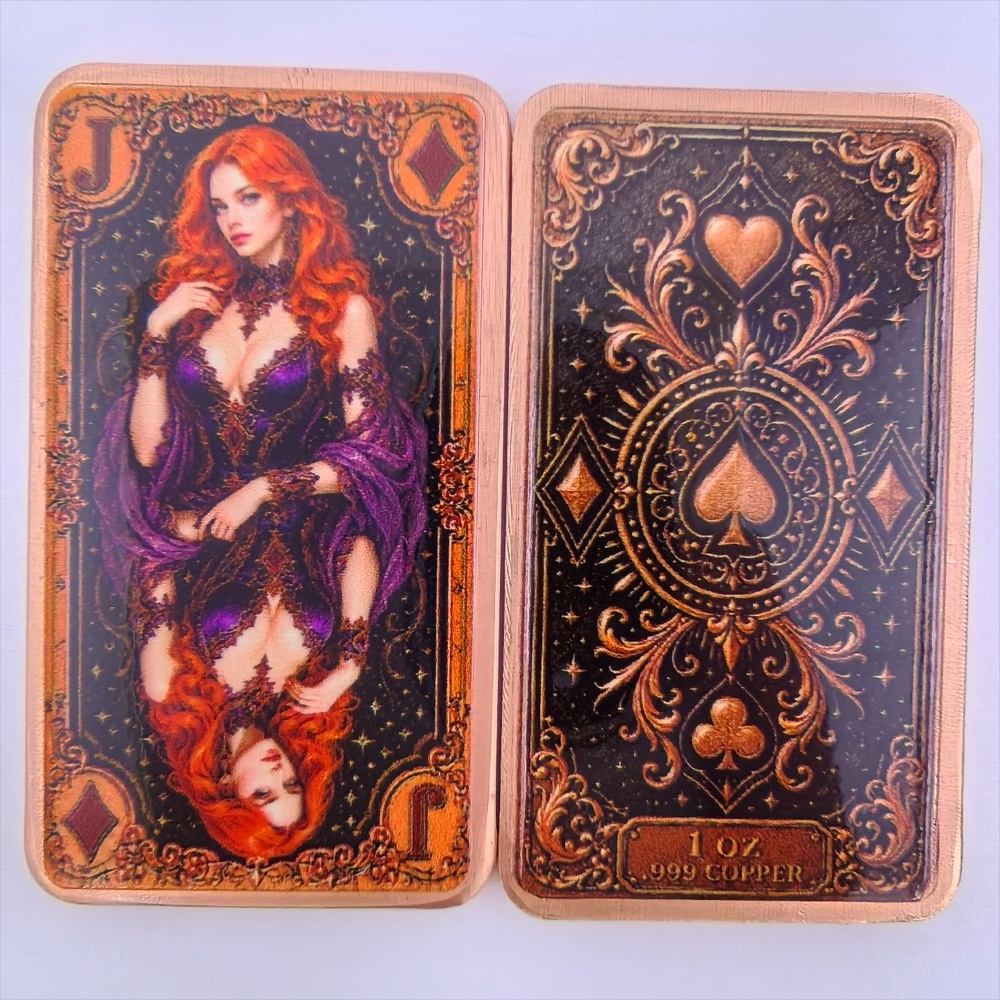1oz .999 Fijne Koperen Staaf P - Vintage Collectible Playing Cards recensie en prijs