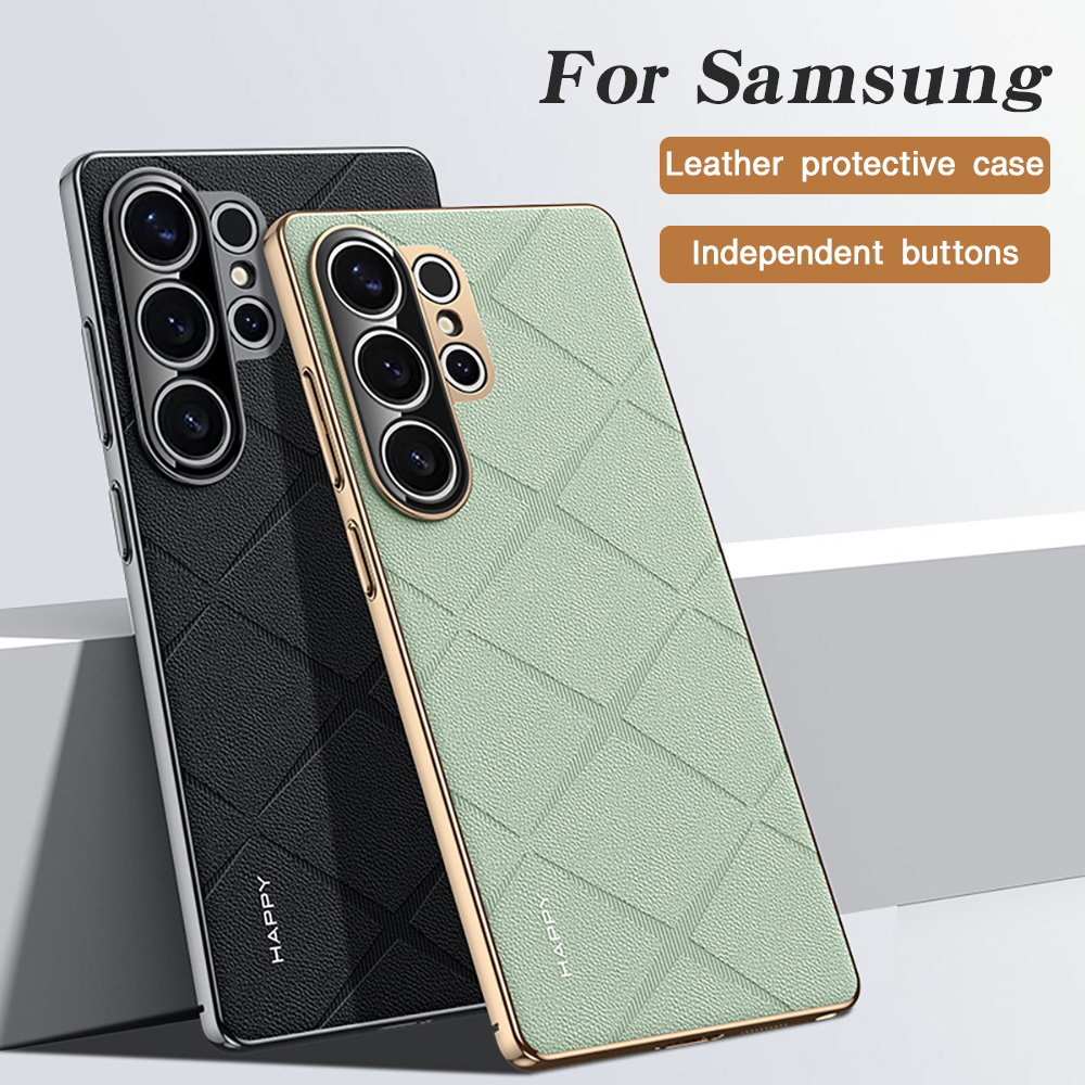 Lederen Plating Voor Samsung S - Camera Leather Case recensie en prijs