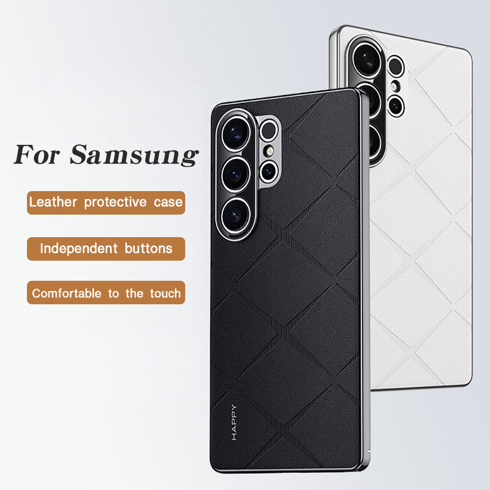 Lederen Plating Voor Samsung S - Camera Leather Case recensie en prijs