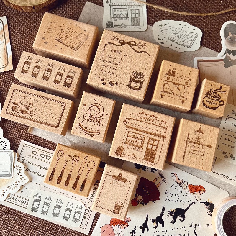 Maanlicht INS Vintage Koffie T - Vintage Collectible Stamps recensie en prijs
